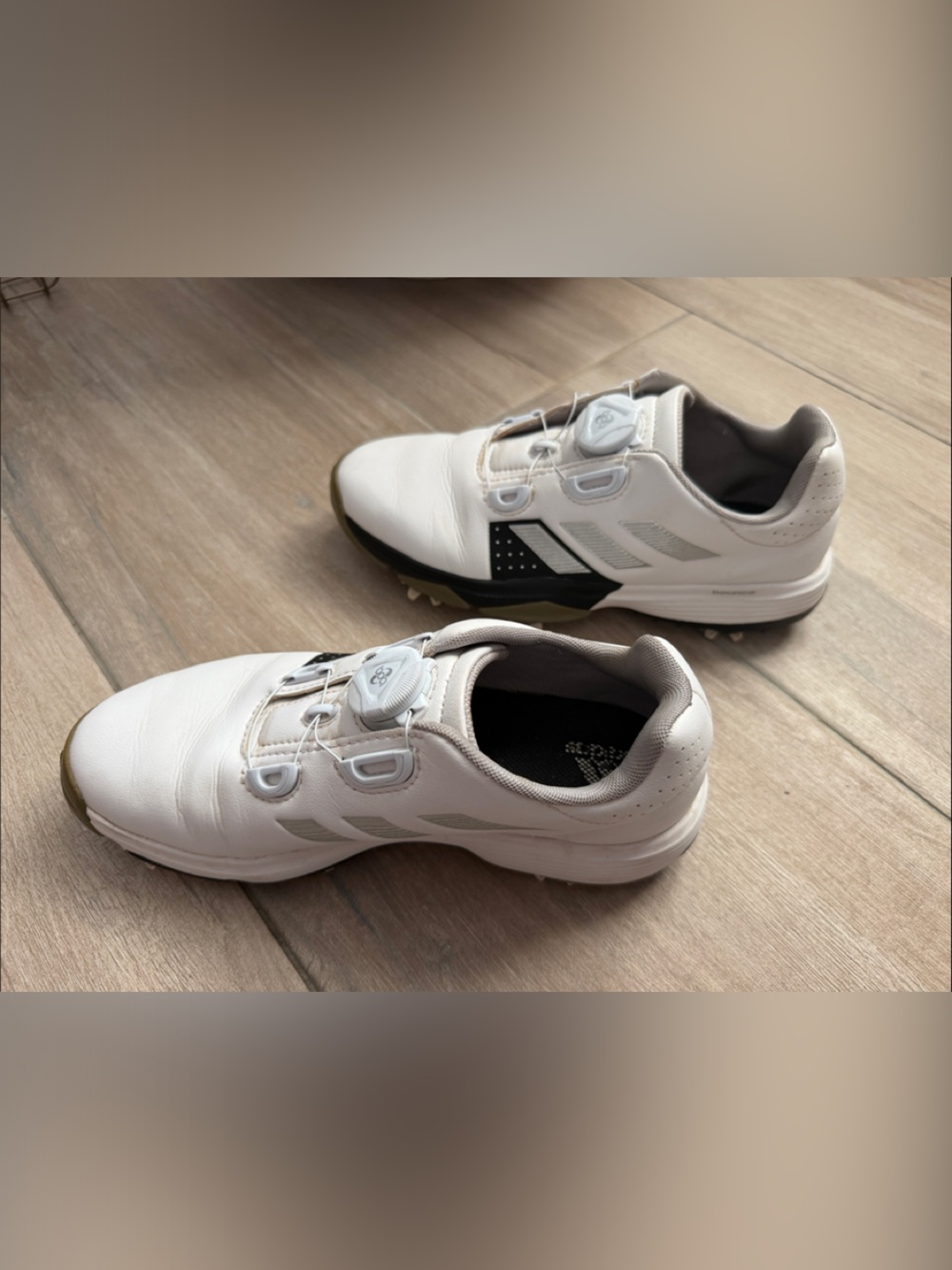 adidas Bounce  big kid 4 -Gray Slip-On Athletic golf Shoes - Picture 2 of 8